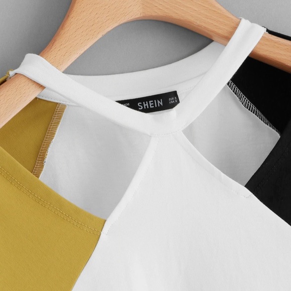 Asymmetrical color block top - Picture 3 of 4